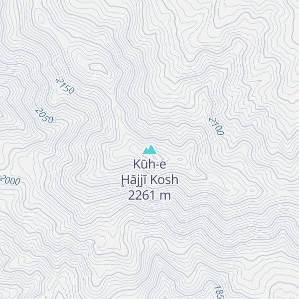Map of Kūh-e Ḩājjī Kosh
