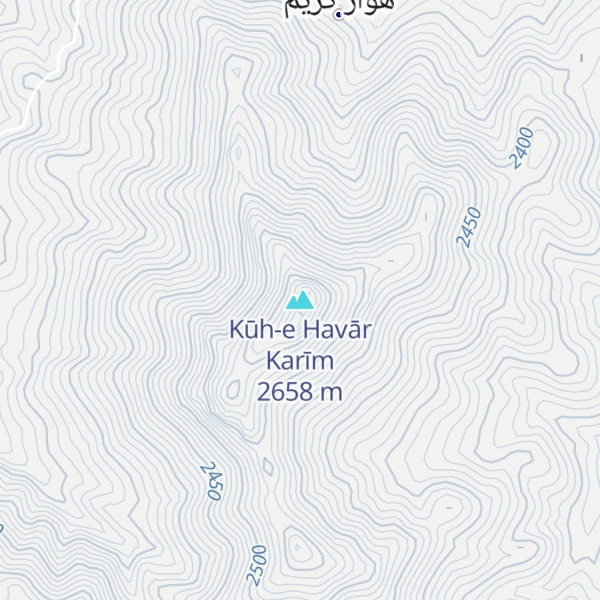 Map of Kūh-e Havār Karīm