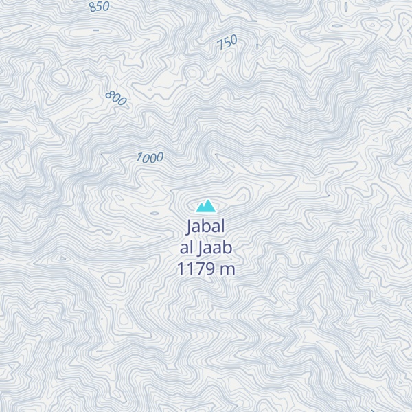 Map of Jabal al Jaab