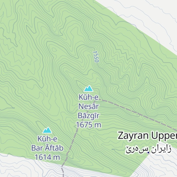 Map of Kūh-e Nesār Bāzgīr