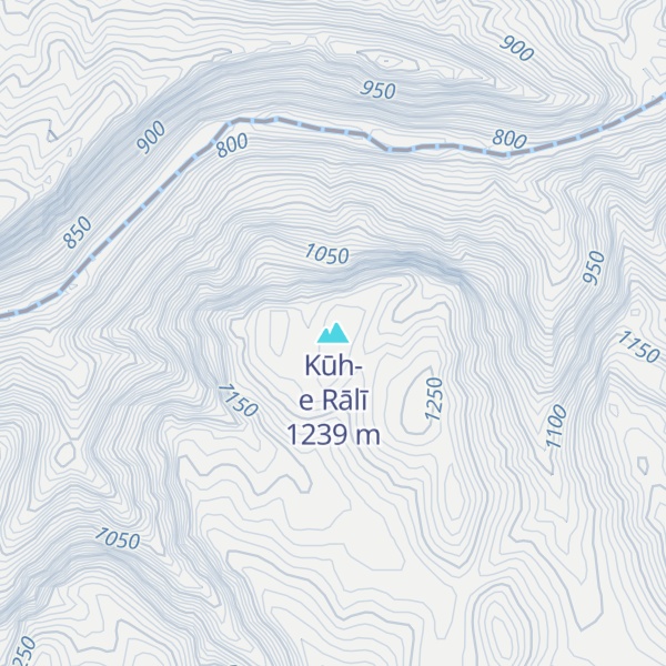 Map of Kūh-e Rālī