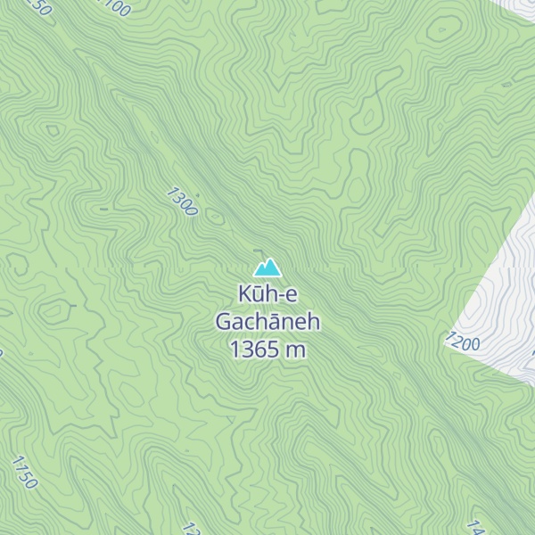 Map of Kūh-e Gachāneh