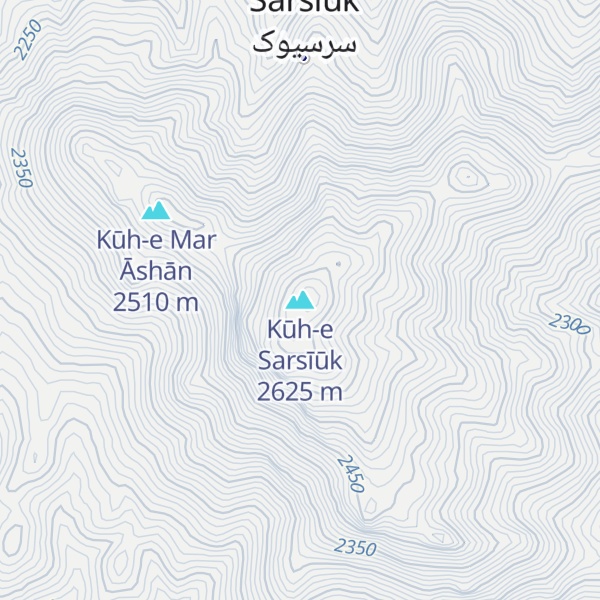 Map of Kūh-e Sarsīūk