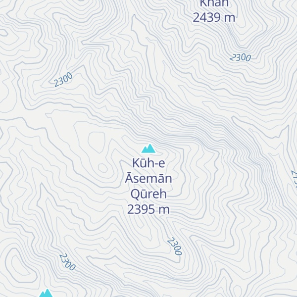 Map of Kūh-e Āsemān Qūreh