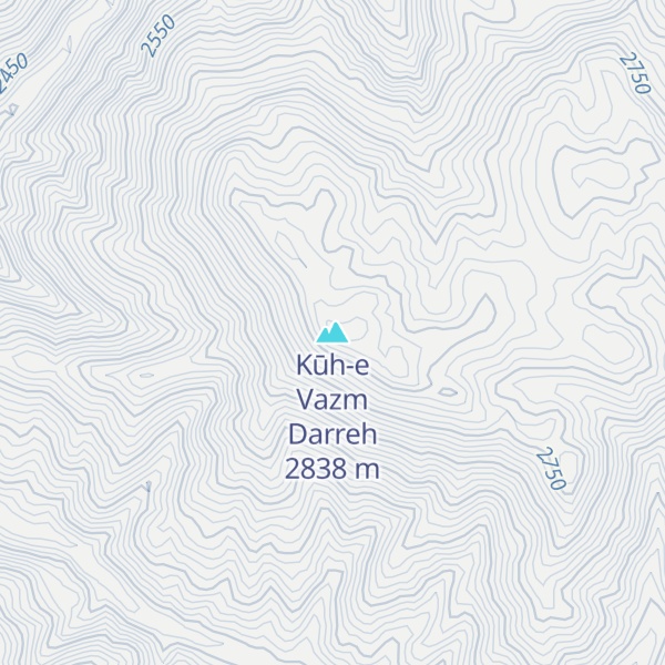 Map of Kūh-e Vazm Darreh