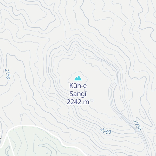 Map of Kūh-e Sangī