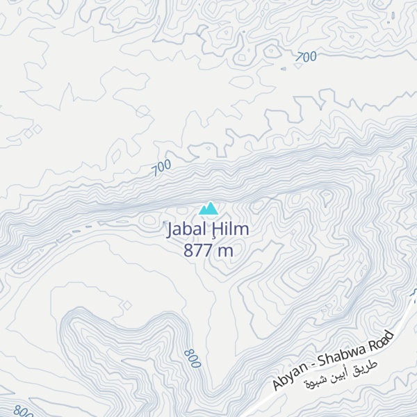 Map of Jabal Ḩilm