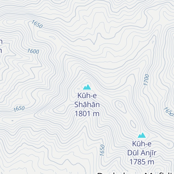 Map of Kūh-e Shāhān