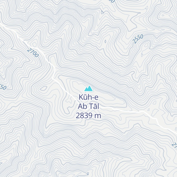 Map of Kūh-e Ab Tāl