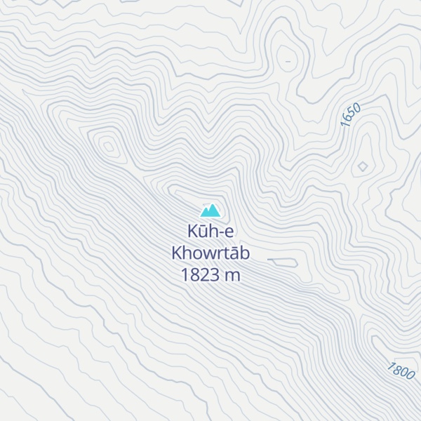 Map of Kūh-e Khowrtāb