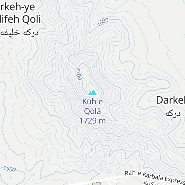 Map of Kūh-e Qolā