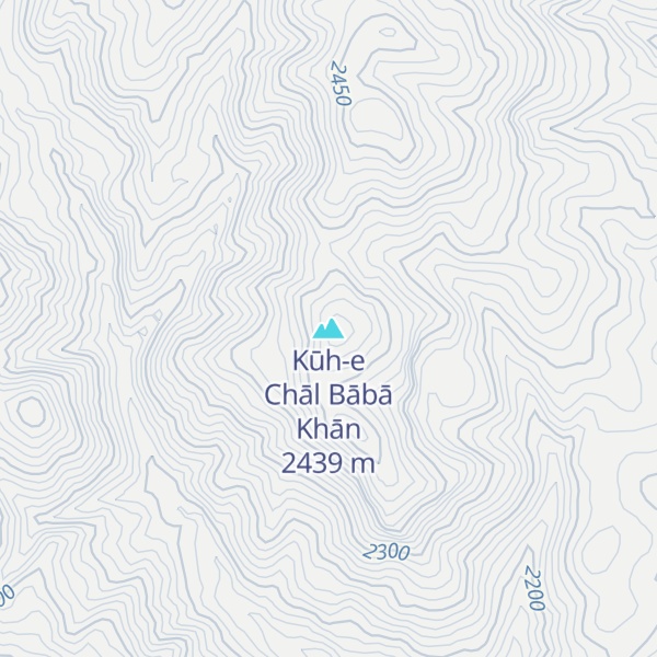 Map of Kūh-e Chāl Bābā Khān