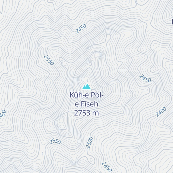 Map of Kūh-e Pol-e Fīseh