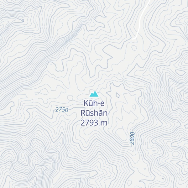 Map of Kūh-e Rūshān