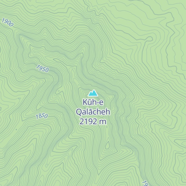Map of Kūh-e Qalācheh