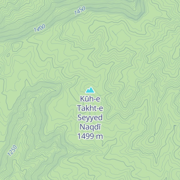 Map of Kūh-e Takht-e Seyyed Naqdī