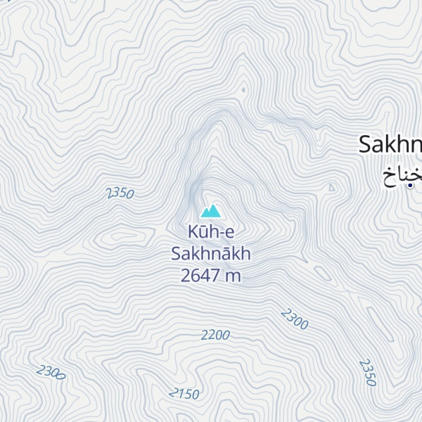 Map of Kūh-e Sakhnākh