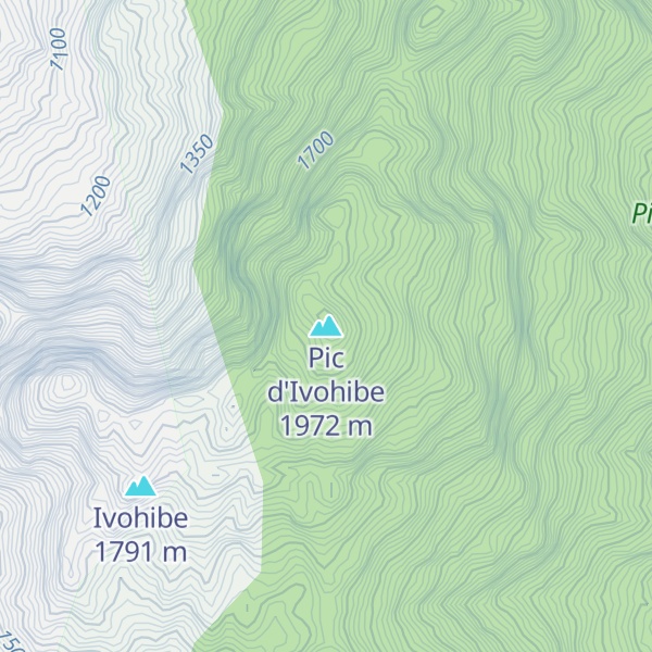Map of Pic d'Ivohibe