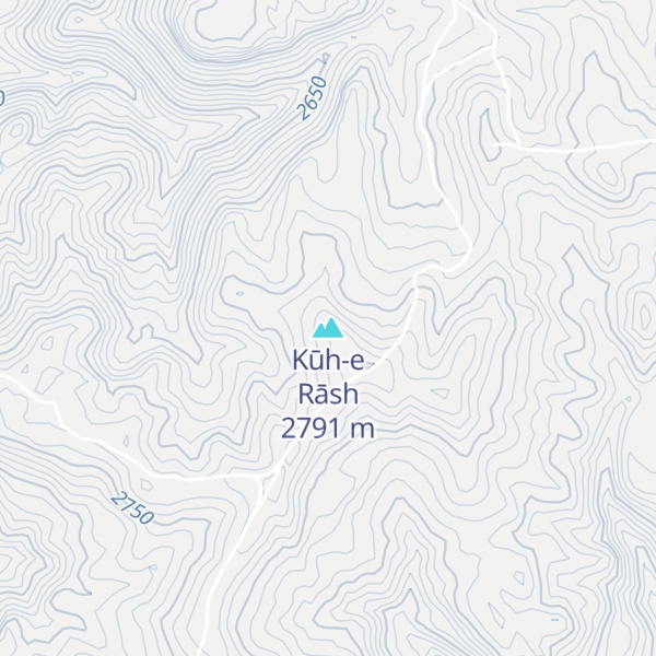 Map of Kūh-e Rāsh