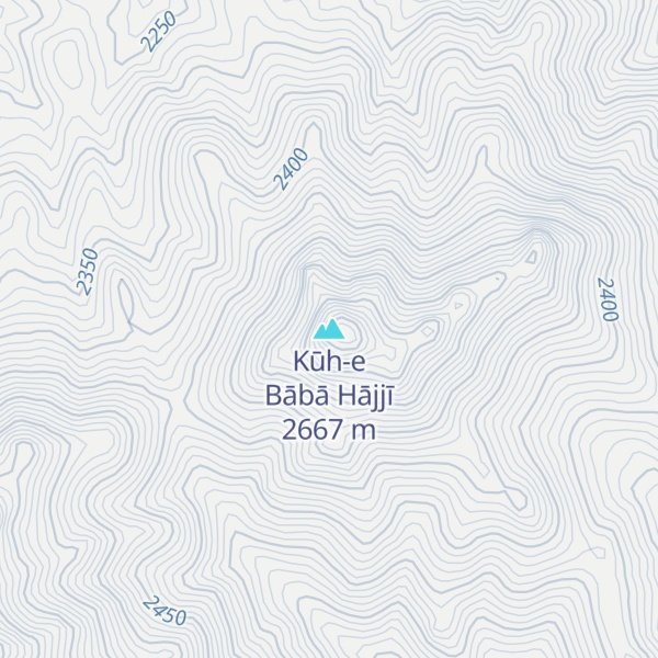 Map of Kūh-e Bābā Hājjī