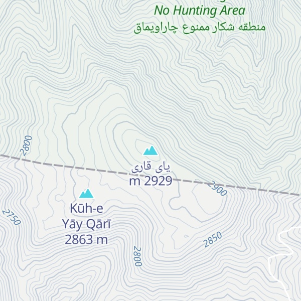 Map of یای قاری