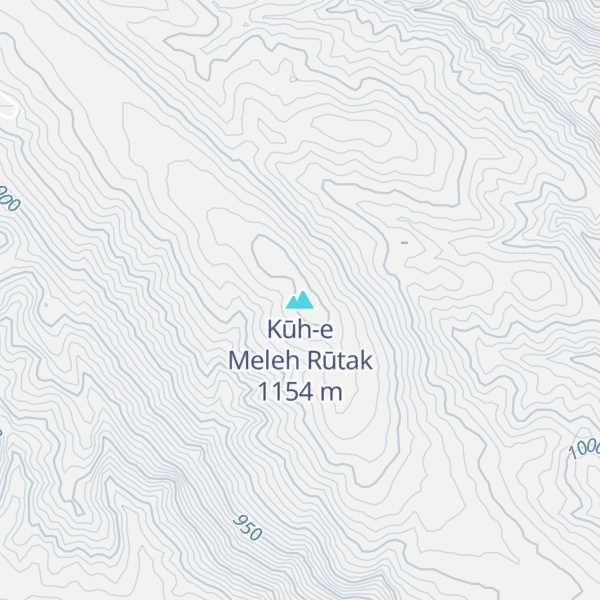 Map of Kūh-e Meleh Rūtak