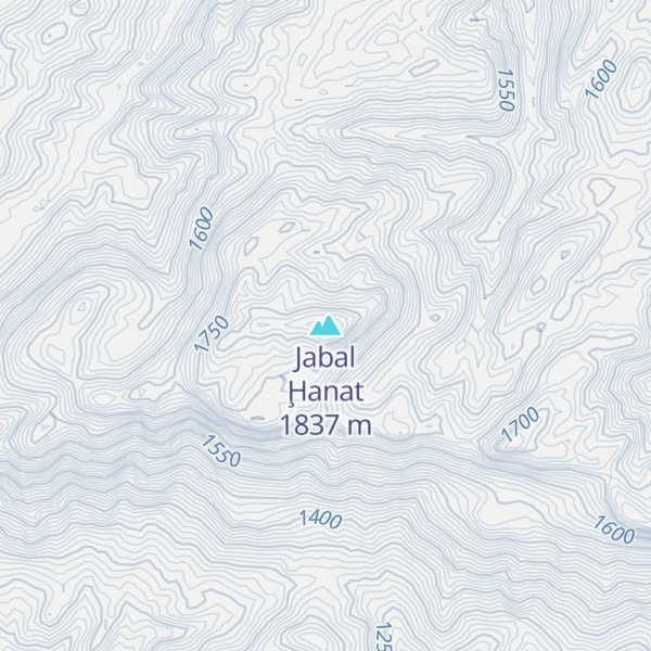 Map of Jabal Ḩanat
