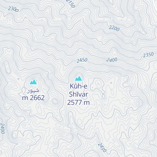 Map of Kūh-e Shīvar