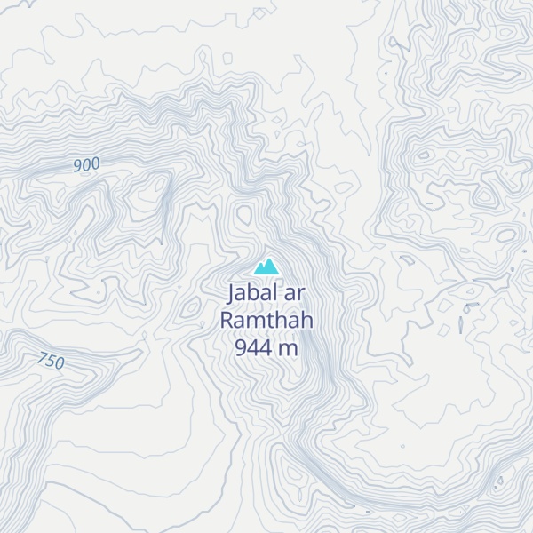 Map of Jabal ar Ramthah