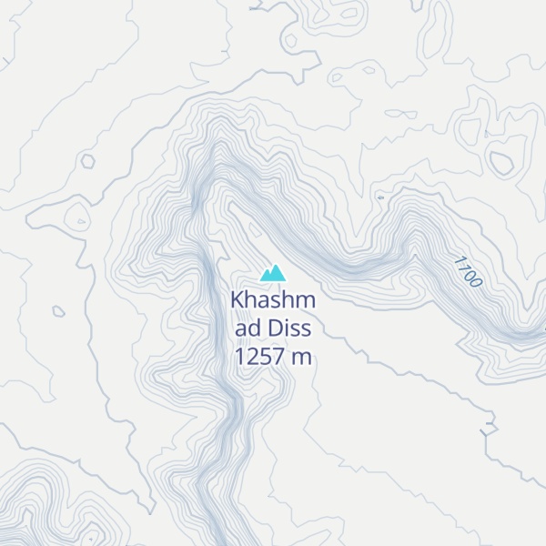 Map of Khashm ad Diss