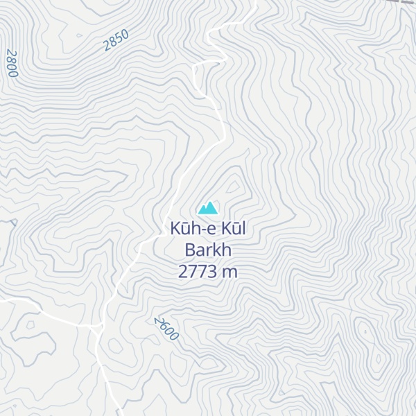 Map of Kūh-e Kūl Barkh