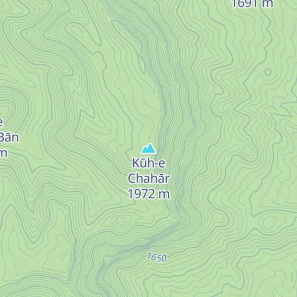Map of Kūh-e Chahār