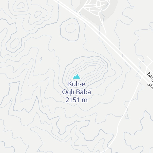 Map of Kūh-e Oqlī Bābā