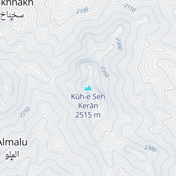 Map of Kūh-e Seh Kerān