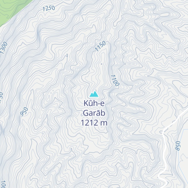 Map of Kūh-e Garāb