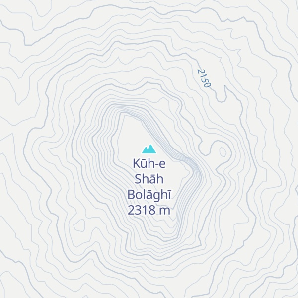 Map of Kūh-e Shāh Bolāghī