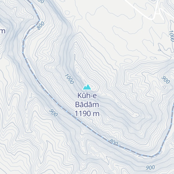 Map of Kūh-e Bādām
