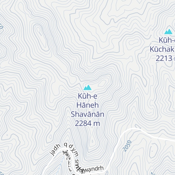 Map of Kūh-e Hāneh Shavānān