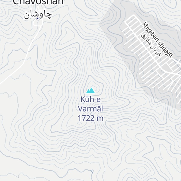 Map of Kūh-e Varmāl