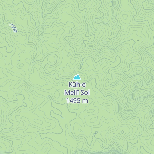 Map of Kūh-e Mellī Sol