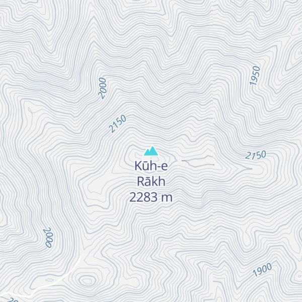 Map of Kūh-e Rākh