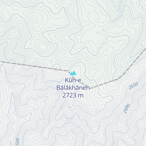 Map of Kūh-e Bālākhāneh