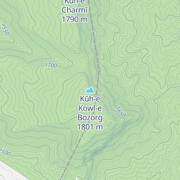 Map of Kūh-e Kowl-e Bozorg