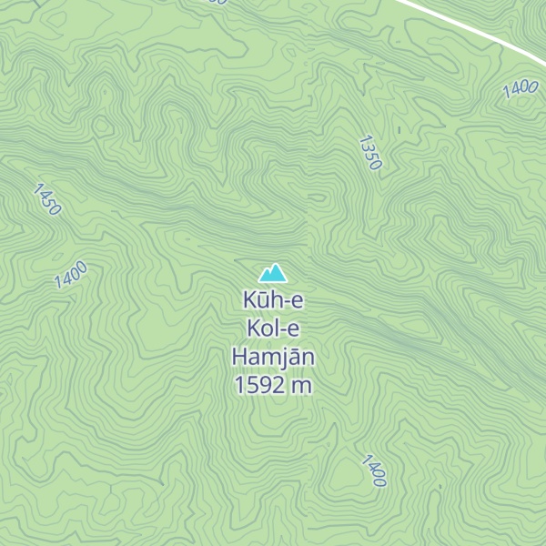 Map of Kūh-e Kol-e Hamjān