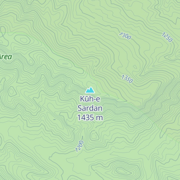Map of Kūh-e Sardan