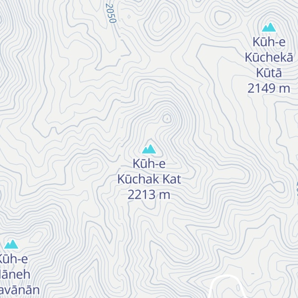 Map of Kūh-e Kūchak Kat