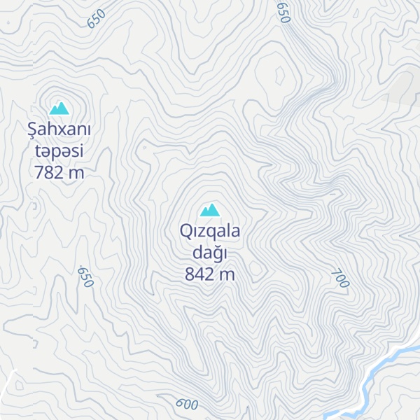 Map of Qızqala dağı