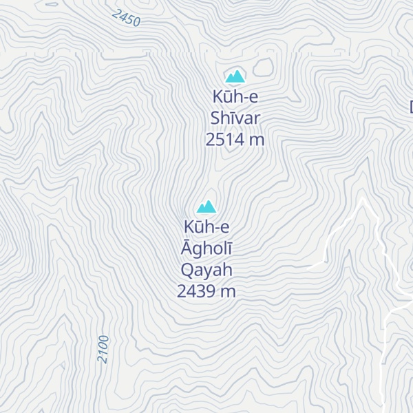 Map of Kūh-e Āgholī Qayah