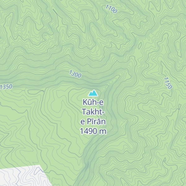 Map of Kūh-e Takht-e Pīrān