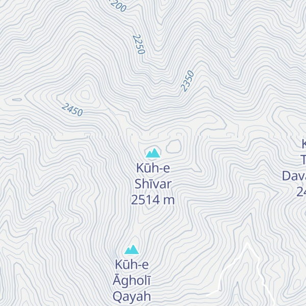 Map of Kūh-e Shīvar